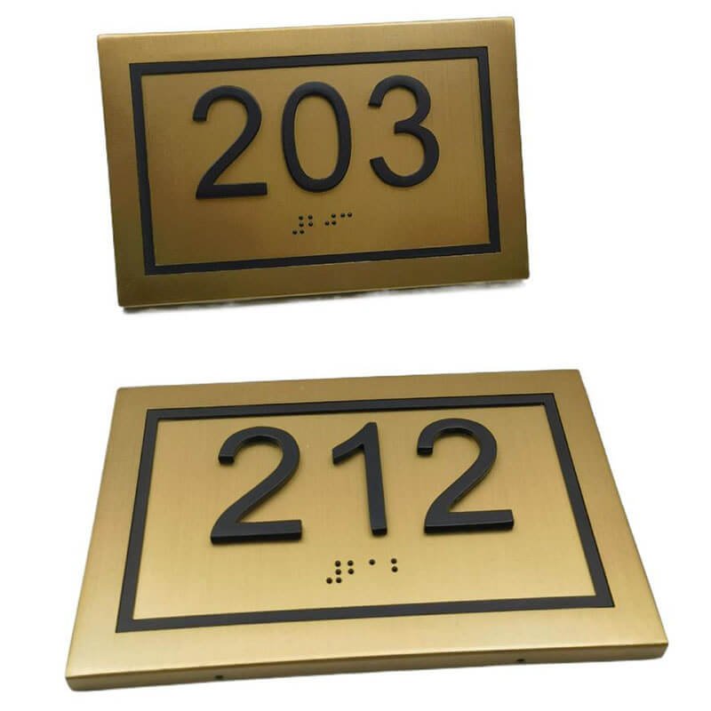 Custom Braille Sign Acrylic braille signs for blind accessibility