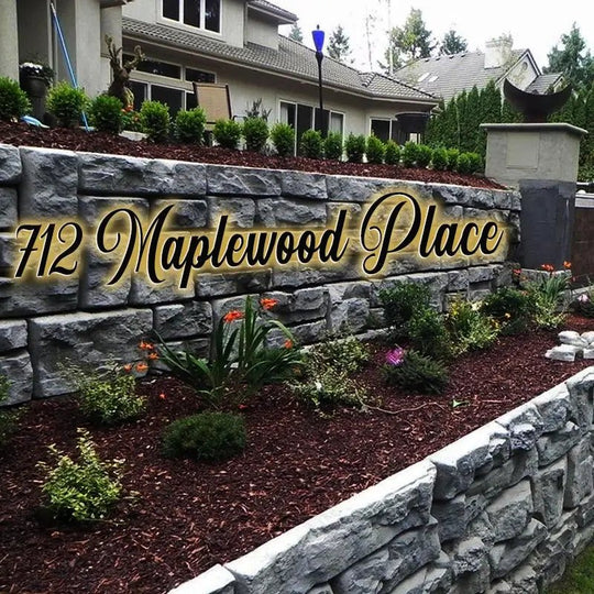Customizable illuminated house numbers with changeable LED colors