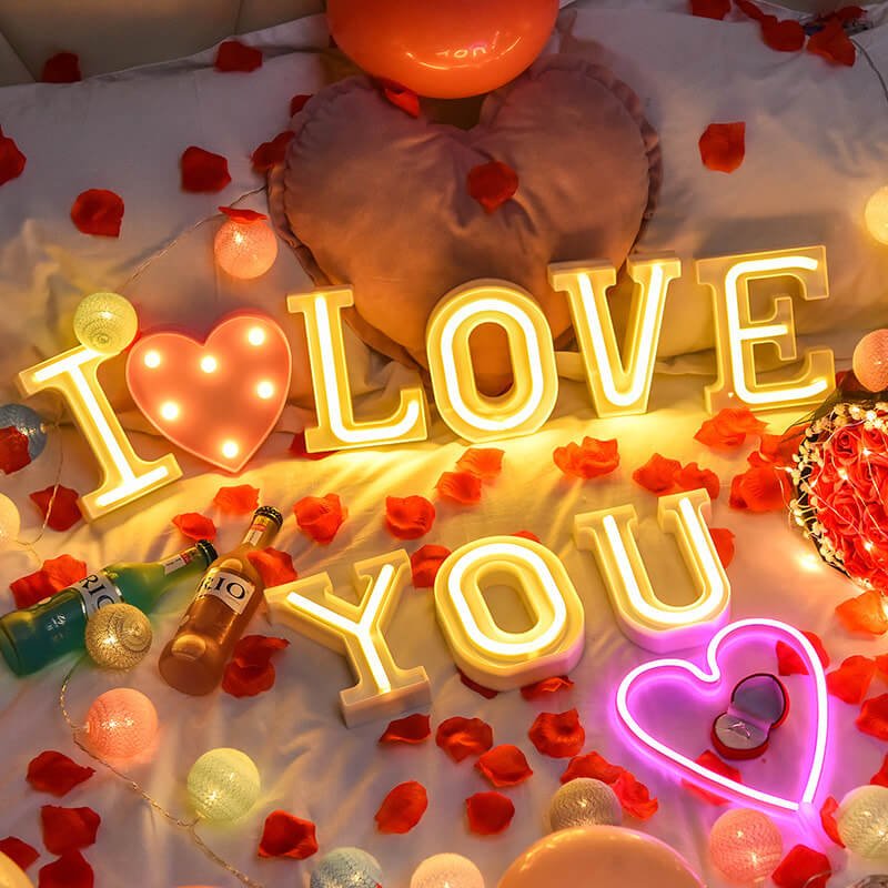 LED neon letters signs for business branding