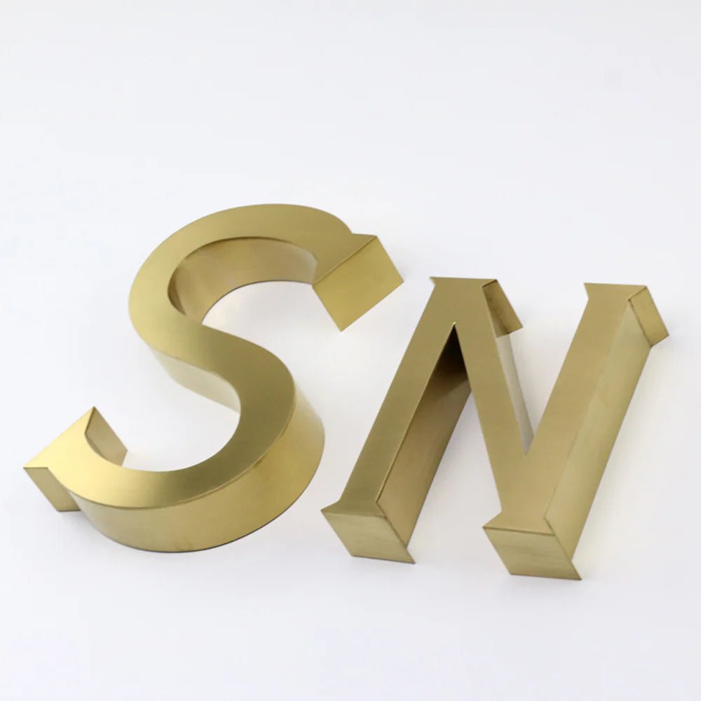 Custom Stainless Steel Business Sign – Laser Cut Outdoor ...