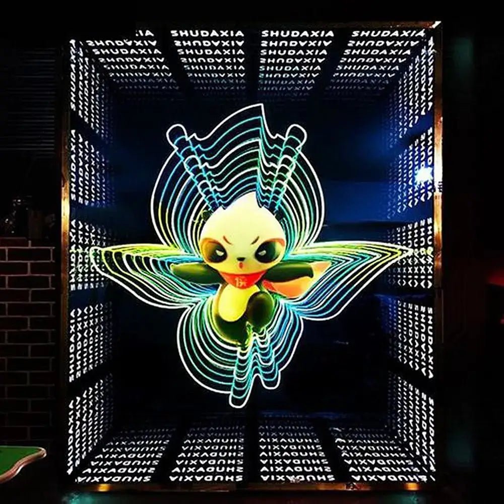 Infinity mirror light box sign for personalized gifts and surprises