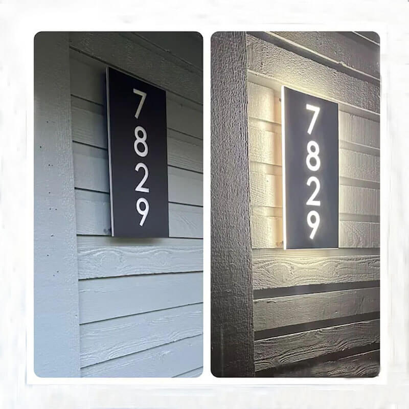 Lighted Address Plaques & Lighted Address Signs
