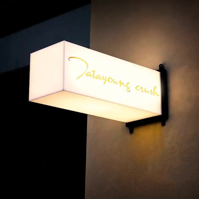 outdoor waterproof led illuminated light box signs for business storefront displays