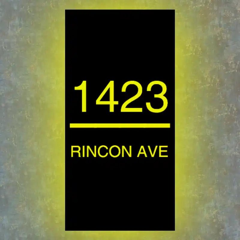 backlit street numbers Modern Designed Illuminated House Numbers
